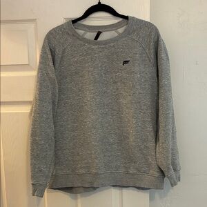 Fabletics Gray Crew Neck Sweater